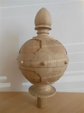 Pfostenkugel neu - handgefertigter Nachbau