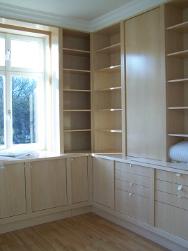 Einbauschraenke Buche hell