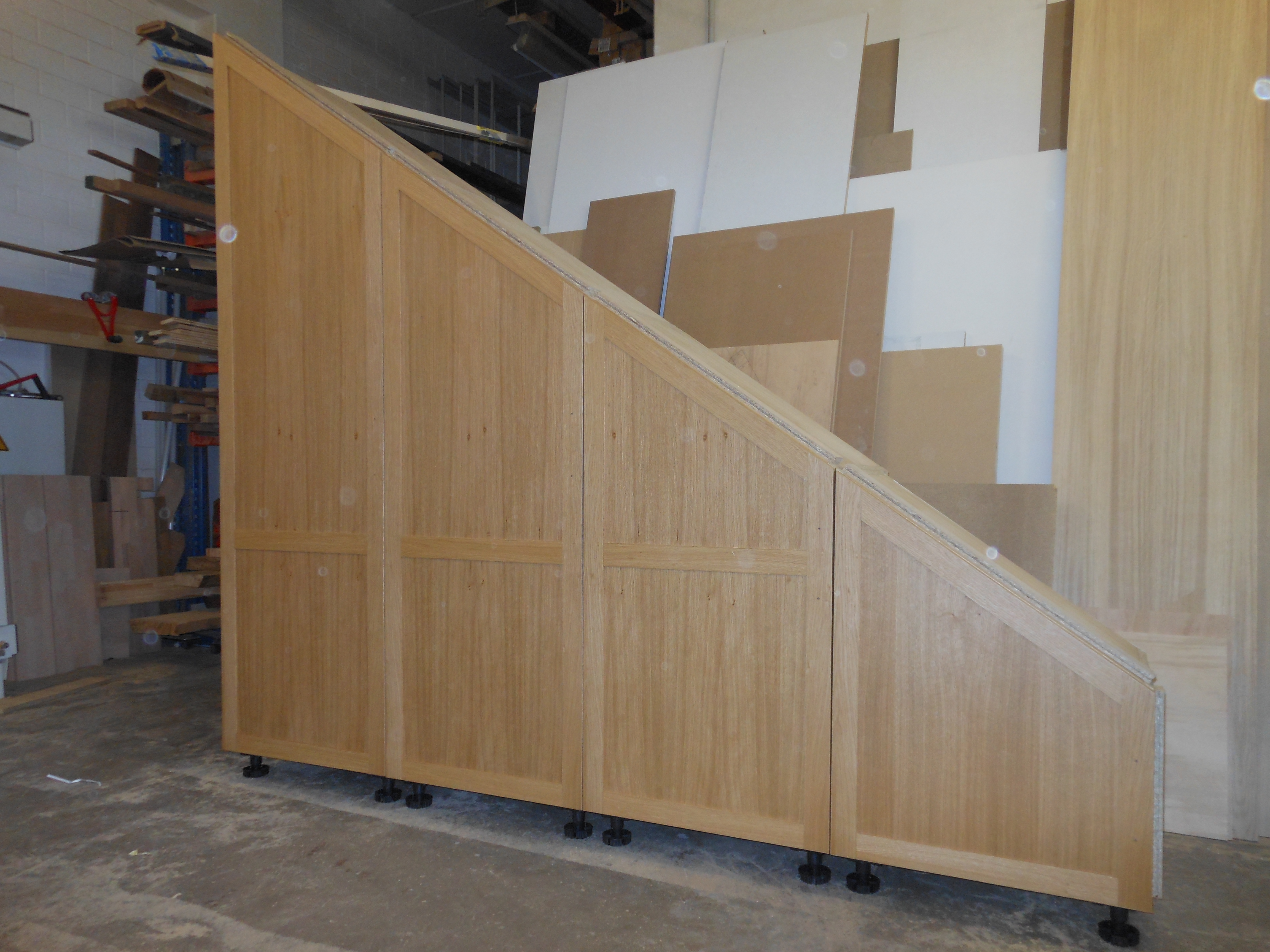 Eiche furnierter Einbauschrank