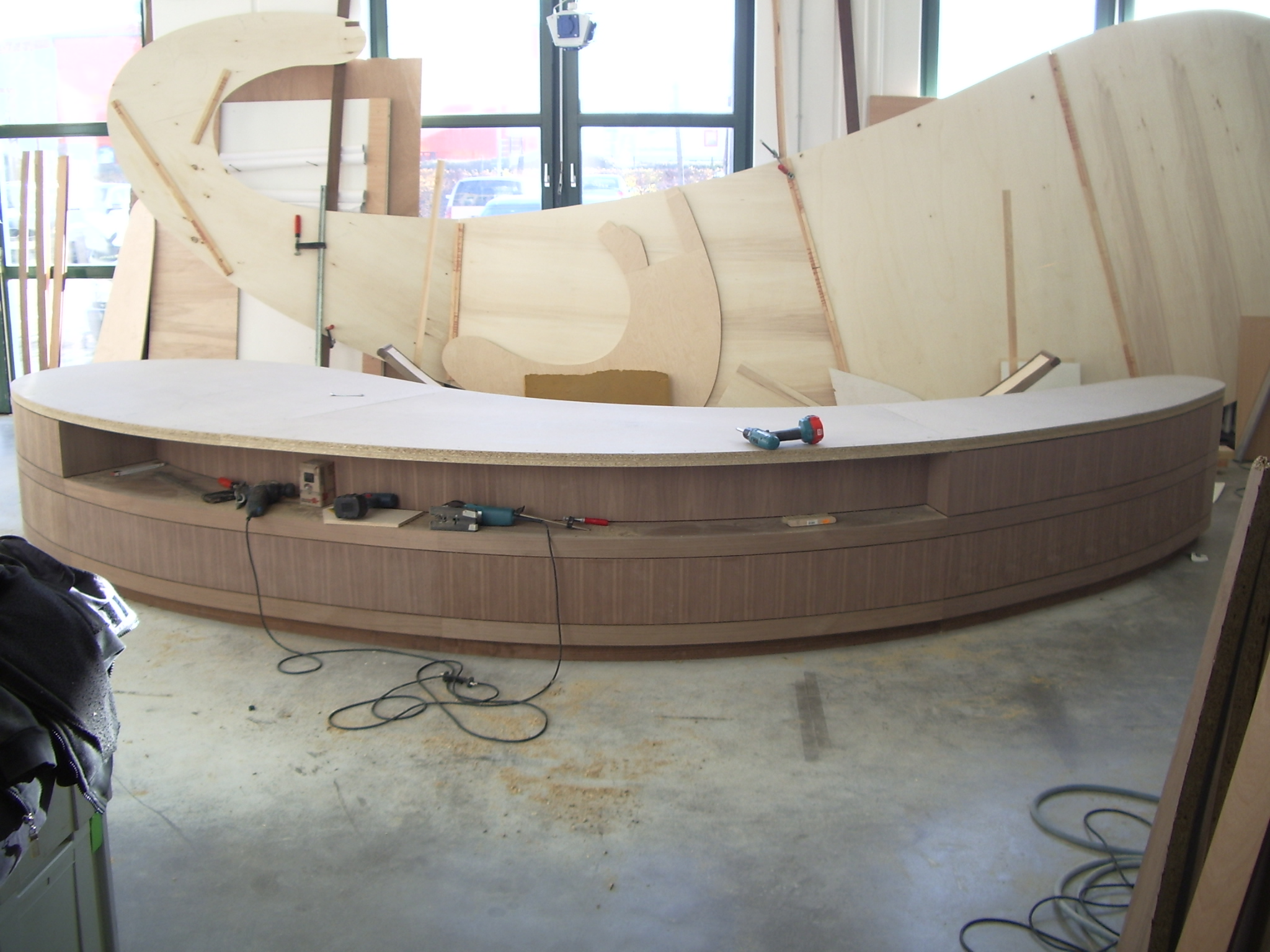 Infotresen Rohling und Sperrholzmodell 