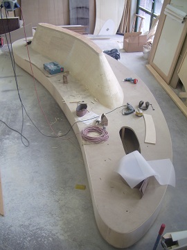 Sitzmoebel Fertigung in Werkstatt 