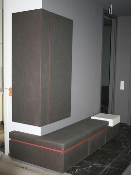 stoffbezogener Gaderobenschrank